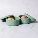 Mapley | Silicone Snack Box - Light Green