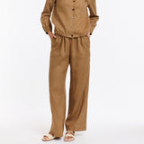 365 Days | Perry Linen Drawcord Pant - Toffee