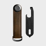 Orbitkey | Key Organiser Crazy Horse + Multi-Tool v2 Set - Oak Brown