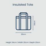 Project Ten | Medium Insulated Tote - Rugby Stripe