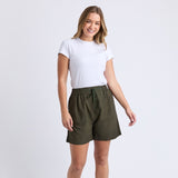 Elm | Margi Long Line Short - Khaki