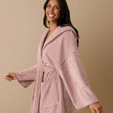 Hommey | Hooded Marle Robe - Iris