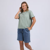 Foxwood | Huntleigh Oversized Tee - Iceberg Green