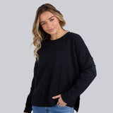 Foxwood | Jayne Throw On Fleece - Black