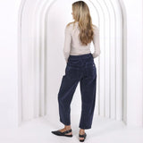 Monaco Jeans | Leo Barrel Cord Jeans - Navy
