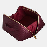 Tonic | Herringbone Beauty Bag Large - Plum