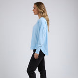 Foxwood | Farrah Long Sleeve - Waterfall Blue