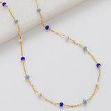 Zafino | Charlotte Necklace - Gold/Blue