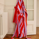 Hommey | Terry Robe - Grapefruit Stripes