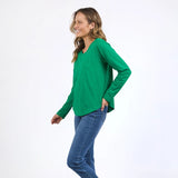 Elm | Everyday Long Sleeve Tee - Pine Green