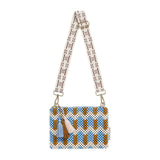 Sage x Clare | Anvi Beaded Clutch - Blue Jean