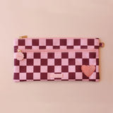 Fox & Fallow | Large Pencil Case - Cherry Check