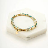 Zafino | Ophelia Wrap Bracelet - Aqua