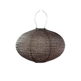 Lumiz | Oval 40cm Solar Lantern - Taupe