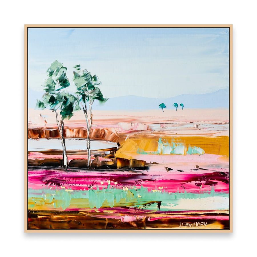 Angela Hawkey | Pink Sands 4 Artwork - 100x100cm
