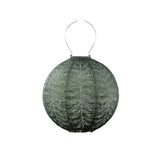 Lumiz | Round 30cm Solar Lantern - Sage Green