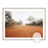 Red Dust of Gundabooka III Framed Print 119x84cm