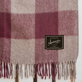 The Grampians Goods Co | Recycled Wool Check Blanket - Shiraz