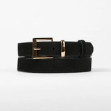 Suede Belt - Antique Black