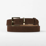 Suede Belt - Chocolate Brown