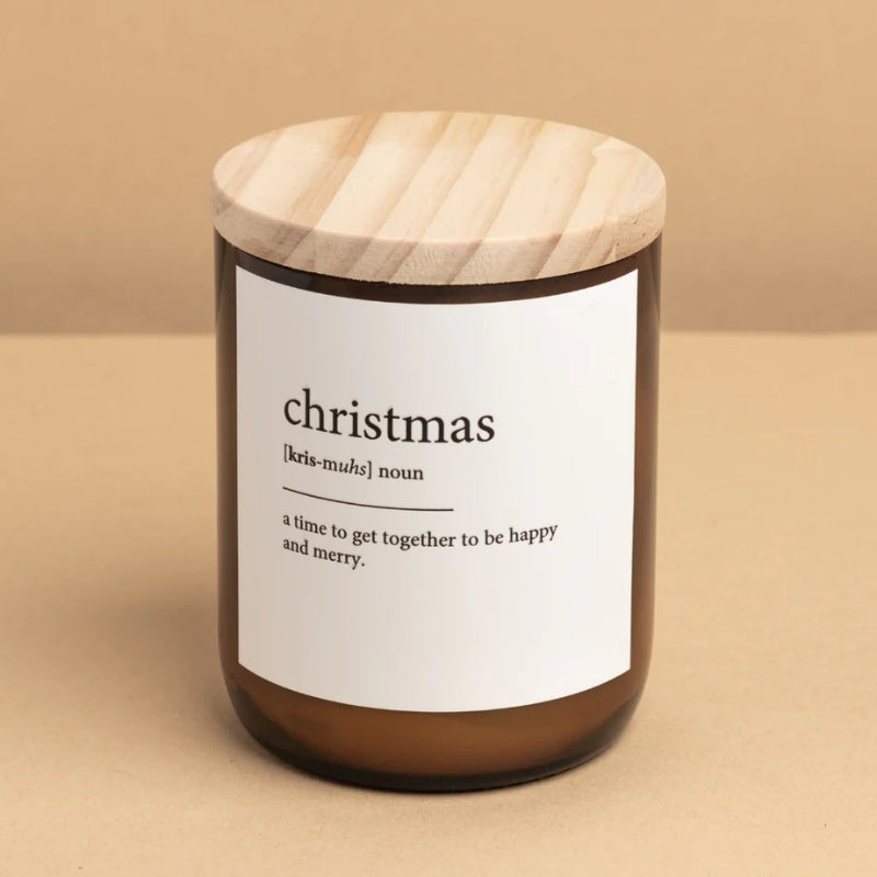 Dictionary Candle - Christmas
