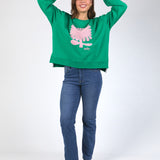 Elm | Madeleine Stamer II Crew -  Pine Green