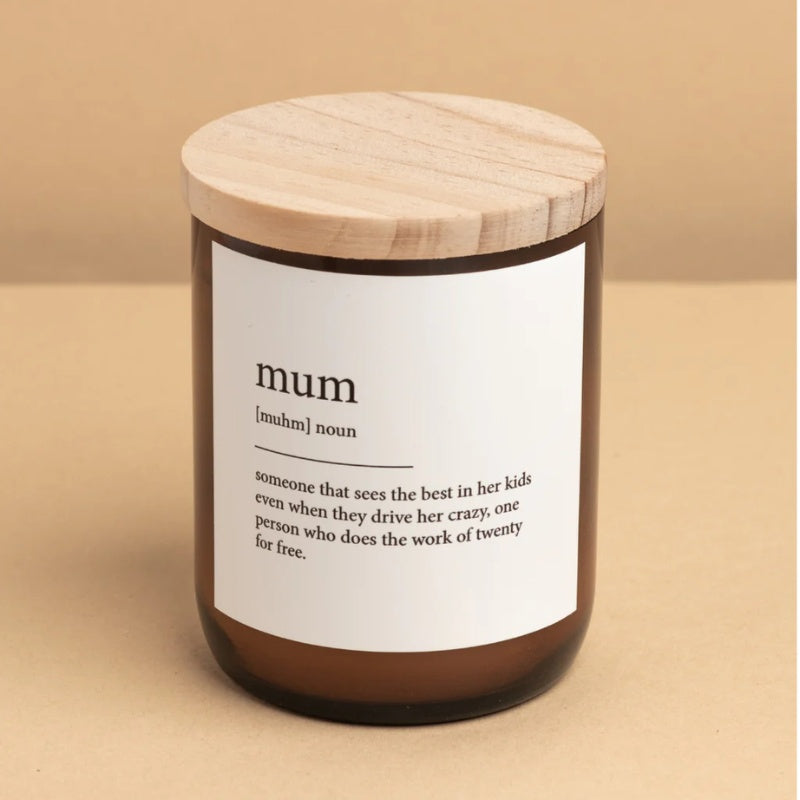 Dictionary Candle - Mum