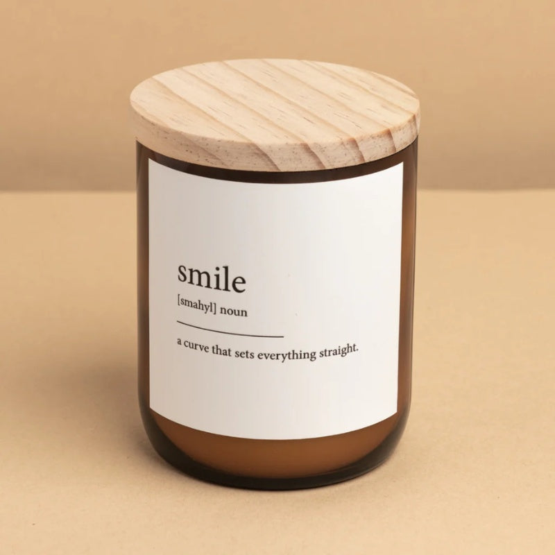 Dictionary Candle - Smile