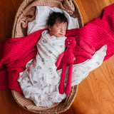 Snuggle Hunny | Organic Muslin Wrap - Heart