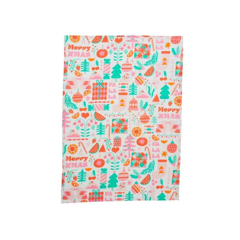 Annabel Trends | Linen Tea Towel - Merry Xmas
