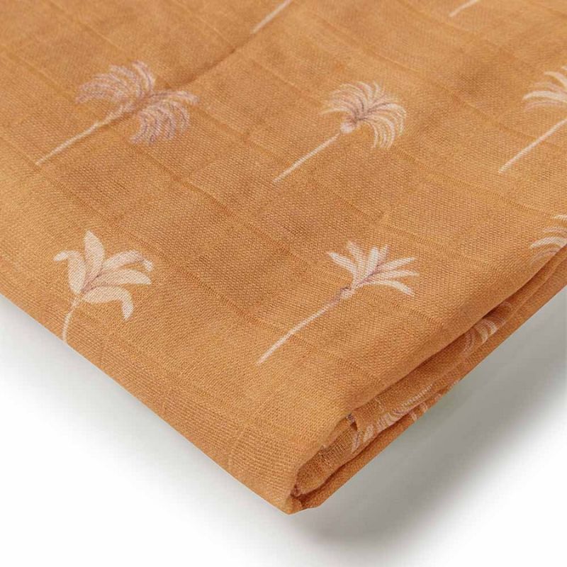 Snuggle Hunny | Bronze Palm Organic Muslin Wrap