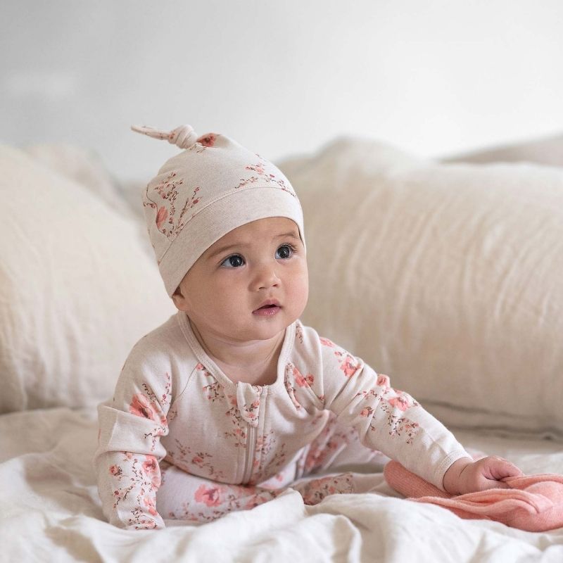 Toshi | Rustic Rose Baby Beanie