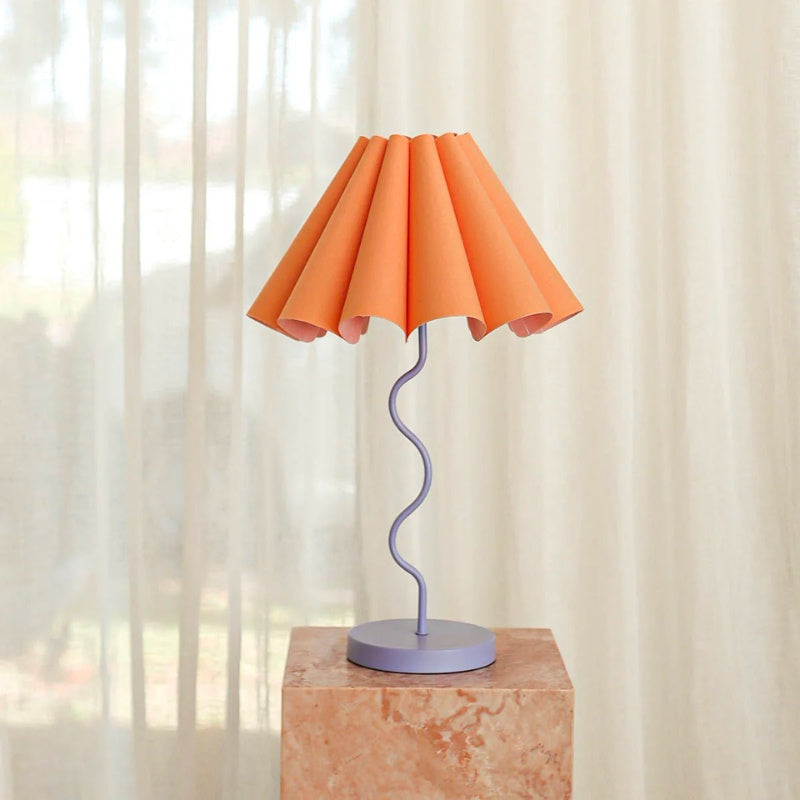Paola & Joy | Cora Table Lamp - Peach/Purple