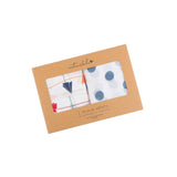 Emotion & Kids | Paper Aeroplane & Midnight Blue Spot Muslin Wrap 2 Pack