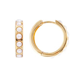 Fairley | Crystal Pearl Maxi Hoops