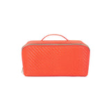 Tonic | Herringbone Beauty Bag Large - Tangerine