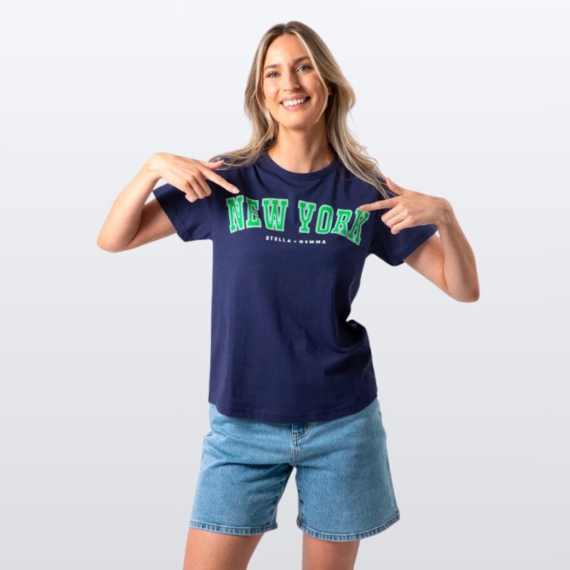 Stella + Gemma | Ace T-Shirt - New York Navy