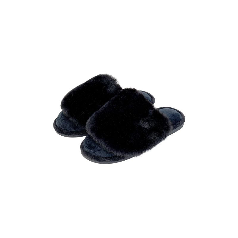 Annabel Trends | Cosy Luxe Slippers - Black