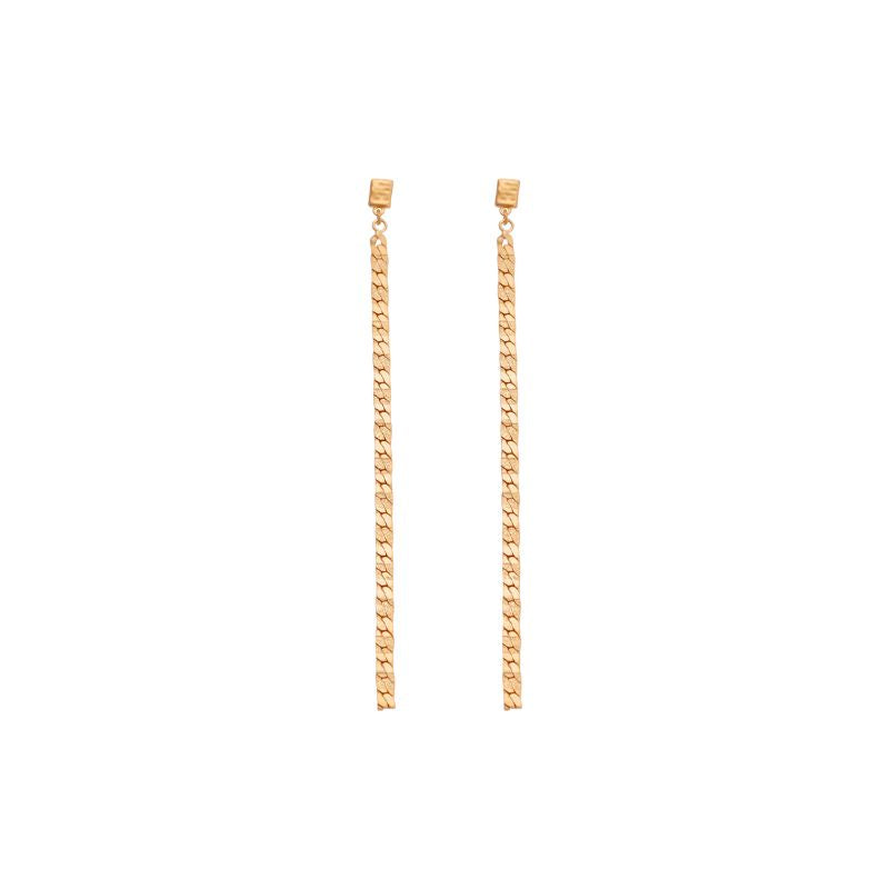 Kirstin Ash | 18k Gold Plated Follow The Sun Chain Earrings