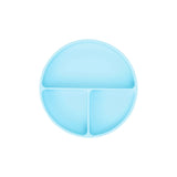 Annabel Trends | Silicone Suction Divided Plate - Iced Blue