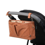 OiOi | Signature Pram Caddy - Tan Faux Leather