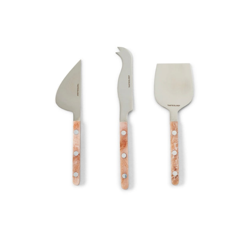 Tasteology | Cheese Knives Set of 3 - Taupe