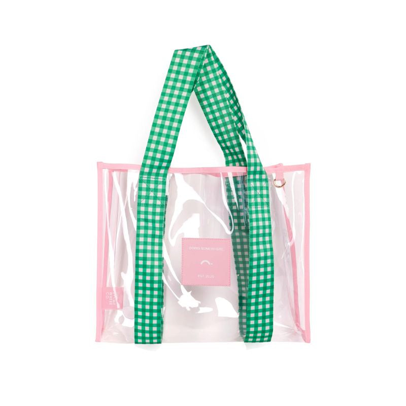 The Somewhere Co | Cheeky Tote Bag - Pink & Green