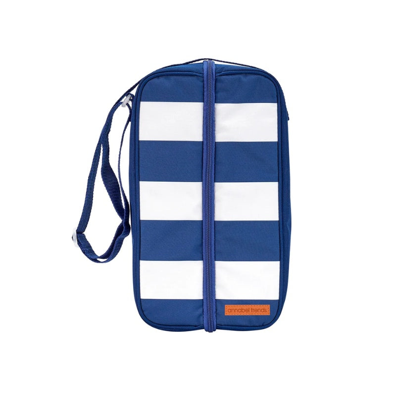 Annabel Trends | Picnic Bottle Bag - Navy Stripe