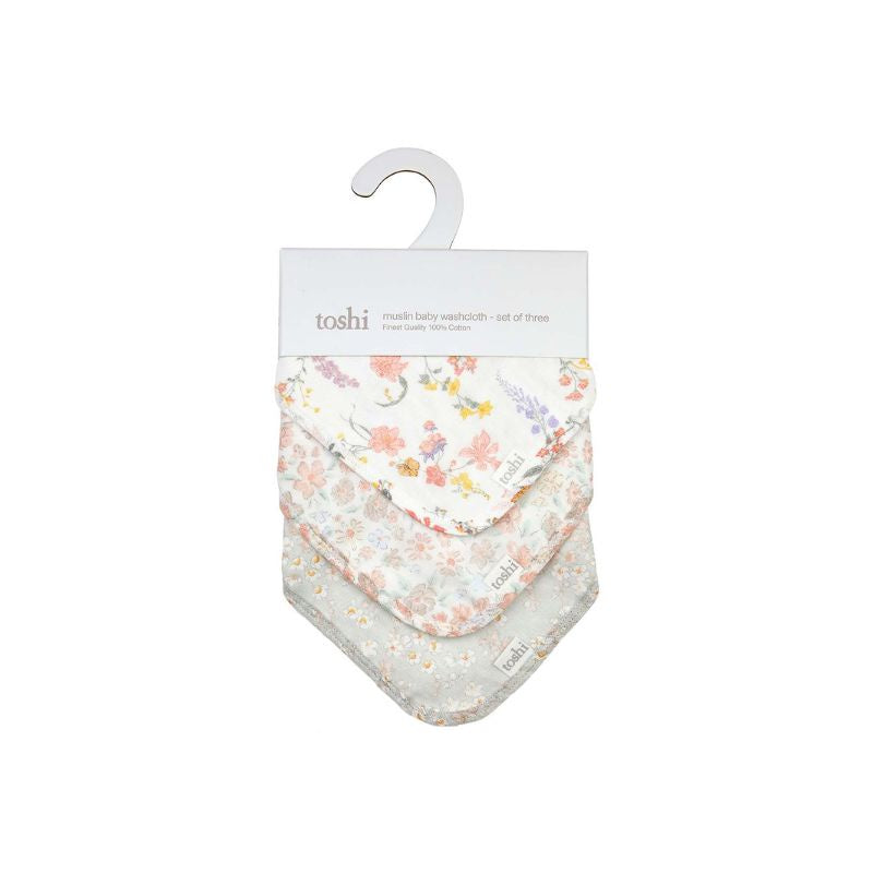 Toshi | Isabelle Baby Muslin Washcloth 3-Pack