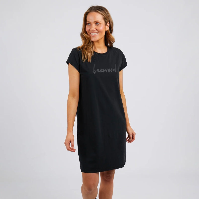 Foxwood | Signature Tee Dress - Black