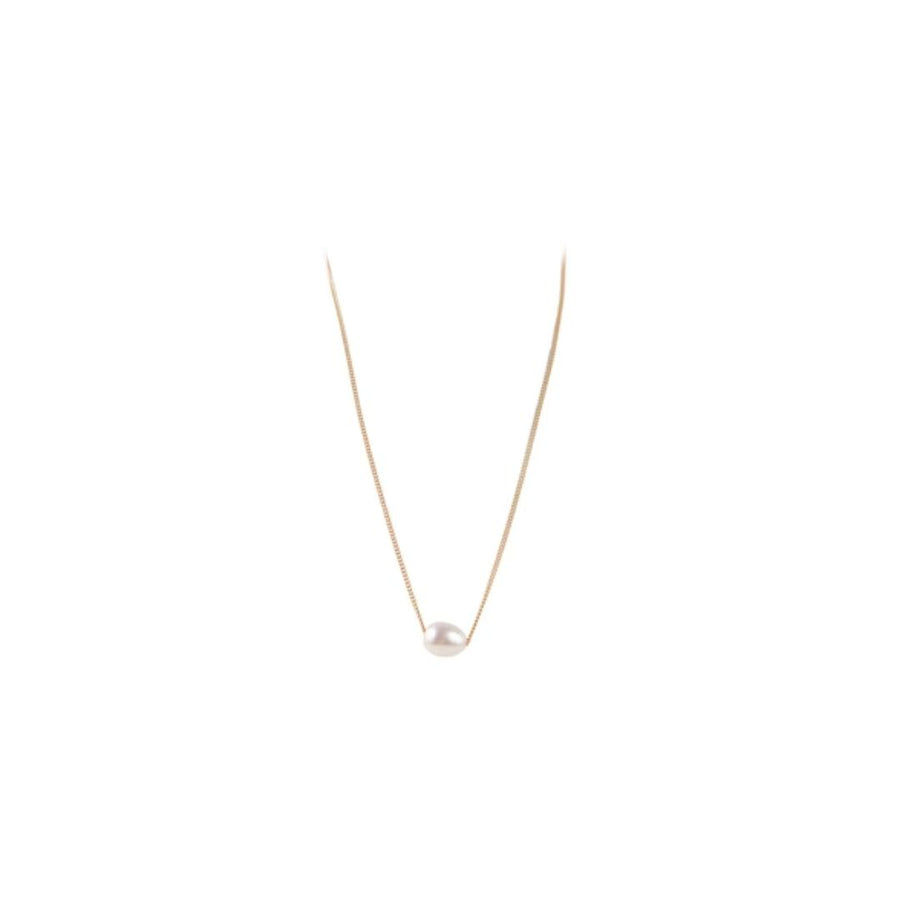 Fairley | Pearl Teardrop Necklace - Gold