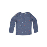 Toshi | Swim Kids Rashie Long Sleeve Half Zip Classic - Big Blue