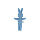 Blue Knitted Bunny Rattle
