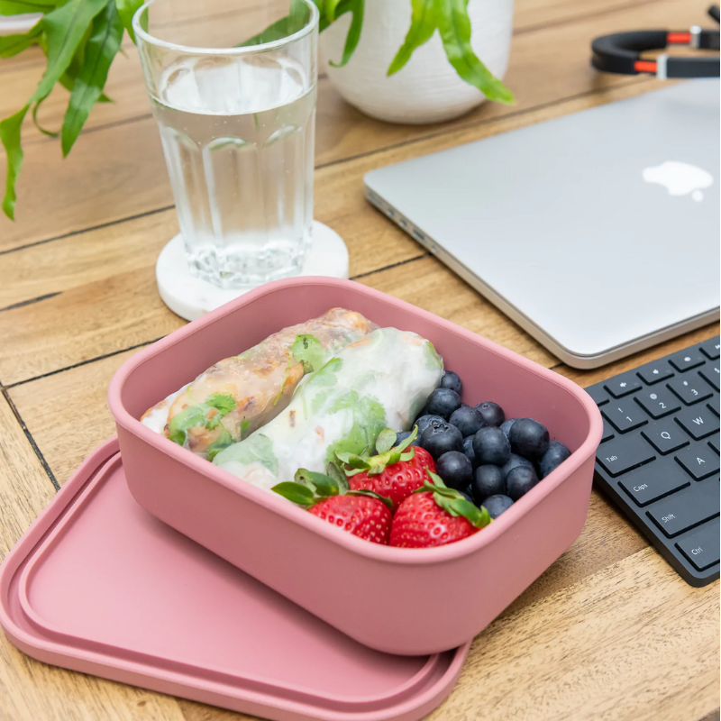 Mapley | Silicone Lunch Box - Dusty Pink